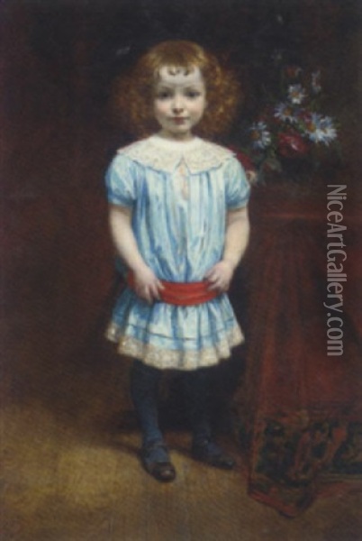 La Jolie Petite Oil Painting - Diogene Ulysse Napoleon Maillart