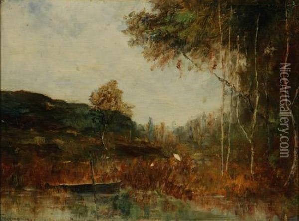 Forest Clearing, Autumn Oil Painting - Charles Herbert Moore