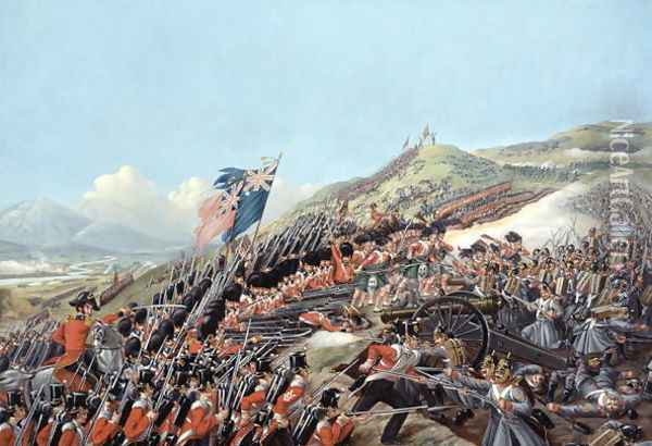 The Battle of Alma on 20th September 1854, 1854 Oil Painting - Edmund Walker