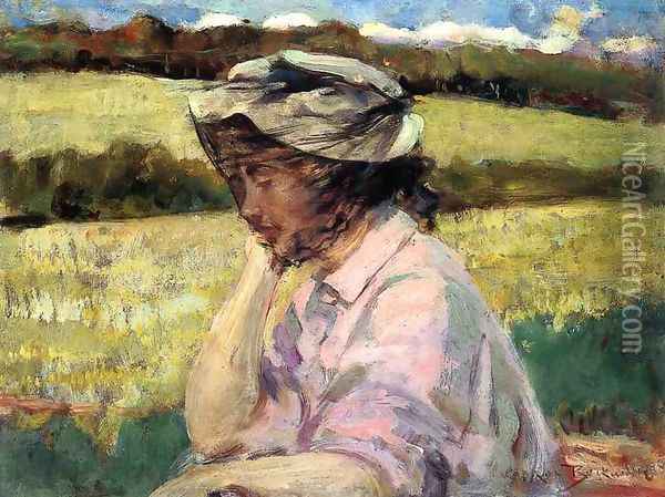 Lost in Thought Oil Painting - James Carroll Beckwith