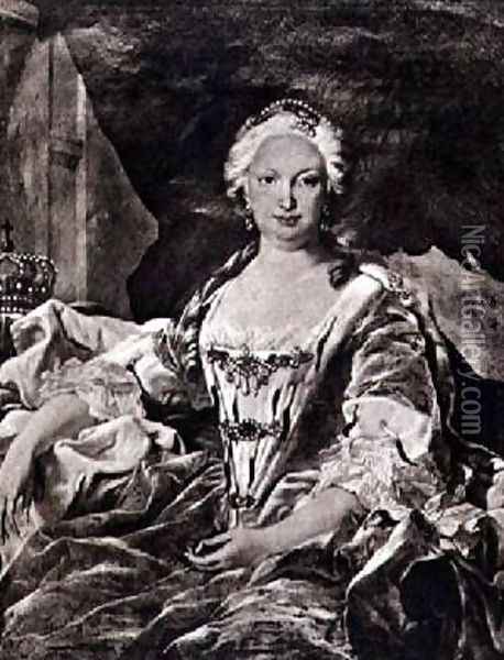 Isabella Elizabeth nee Farnese 1692-1766 Oil Painting - Carle van Loo