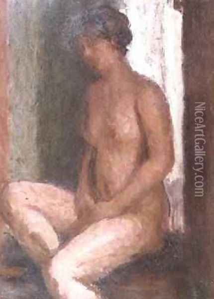Seated Nude Against the Light Oil Painting - Roderic O'Conor