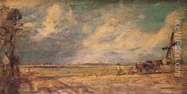 Spring Ploughing Oil Painting - John Constable