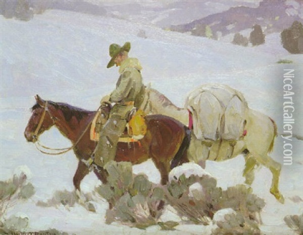 The Dejected Hunter Oil Painting - William Herbert Dunton