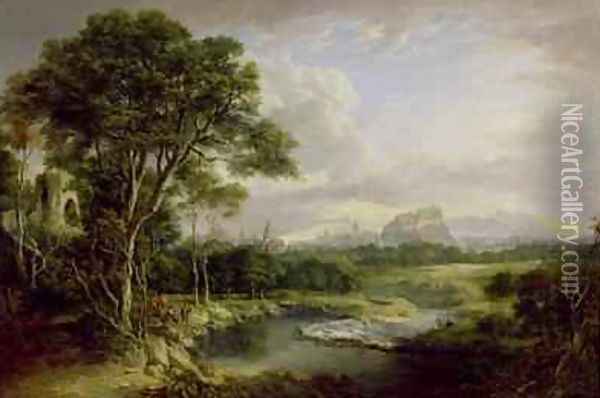 View of the City of Edinburgh 1822 Oil Painting - Alexander Nasmyth