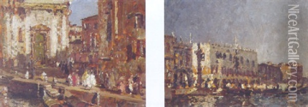 View Of Venice Oil Painting - Emma Ciardi