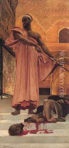Summary Judgment under the Moorish Kings of Granada Oil Painting - Henri Alexandre Georges Regnault