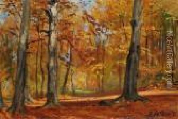 Waldlichtung Oil Painting - Ernst Carl Eugen Koerner