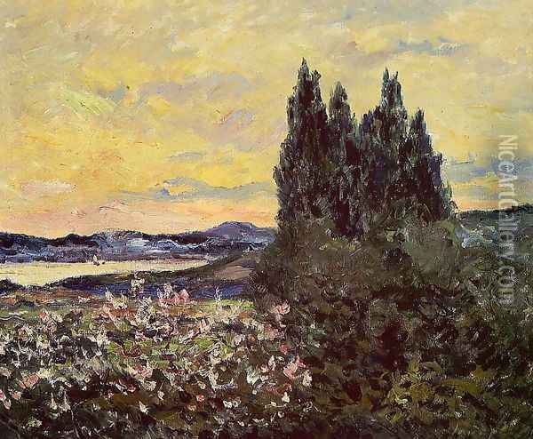 The Bay of Saint-Tropez, Evening Oil Painting - Maxime Maufra