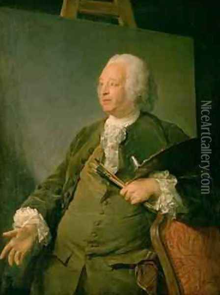 Portrait of Jean-Baptiste Oudry 1686-1755 c.1753 Oil Painting - Jean-Baptiste Oudry