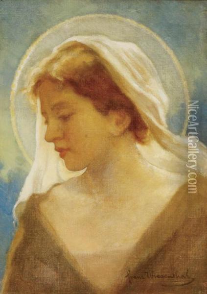 The Virgin Oil Painting - Franz Wiesenthal