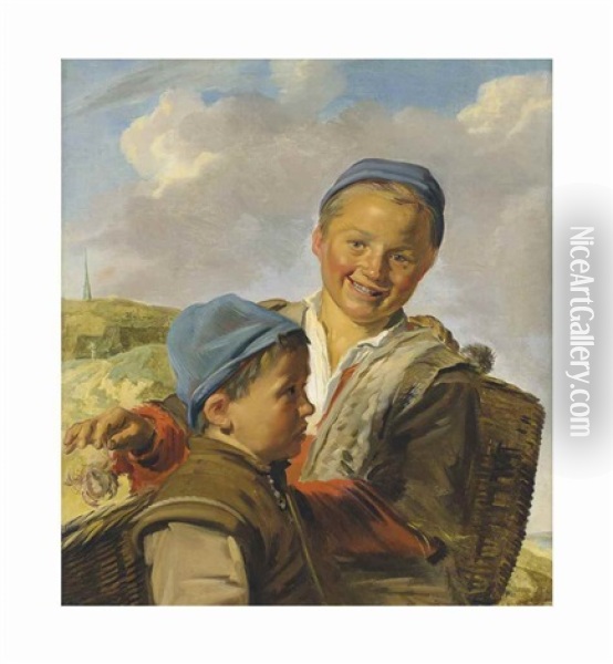 Two Fisherboys Oil Painting - Frans Hals