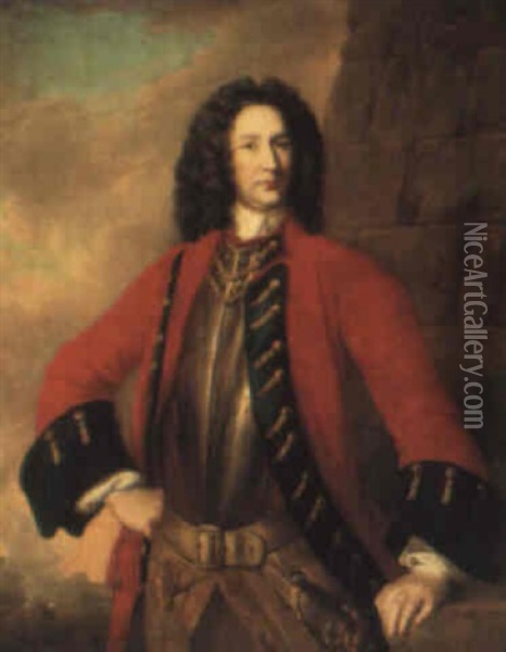 Portrait Of Colonel Nicholas Fitzgerald Oil Painting - Garret Morphey