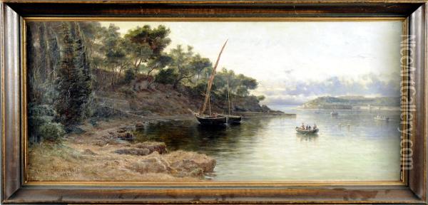 Beaulieu, Pres De Nice Oil Painting - Henry Cleenewerck