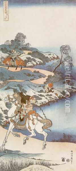 Youth Setting out from Home (Shonenko) Oil Painting - Katsushika Hokusai