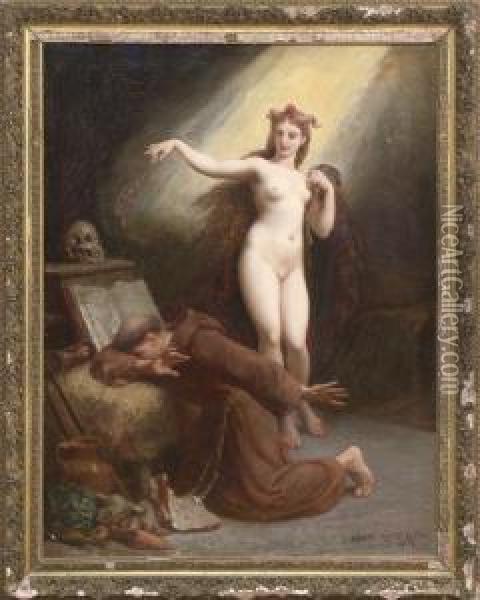 The Temptation Of Saint Anthony Oil Painting - Henri Pierre Picou