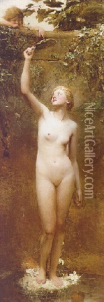 Venus And Cupid Oil Painting - George Williams Joy