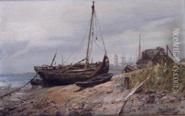 Caldry Bay Oil Painting - Edwin Hayes