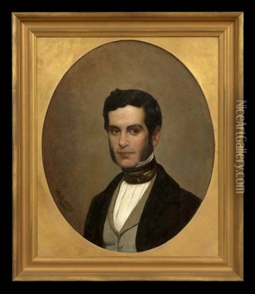 Portrait Of A Creole Gentleman Oil Painting - Alfred W. Boisseau