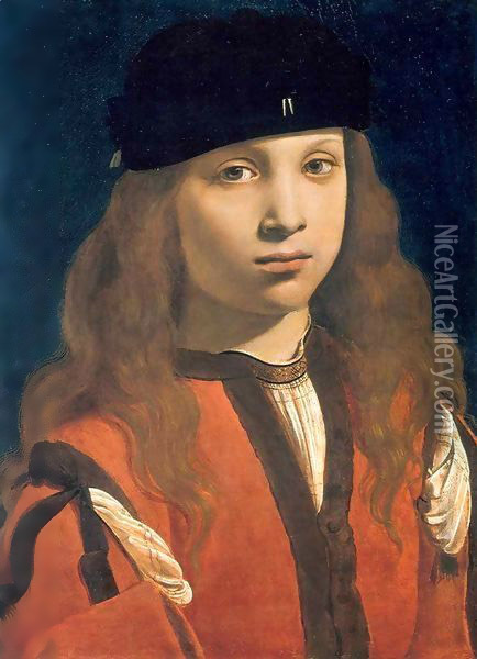 Portrait of a Youth Oil Painting - Giovanni Antonio Boltraffio