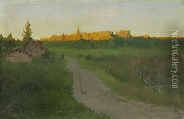 Weg Zum Wald Oil Painting - Andrei Nikolaevich Shilder