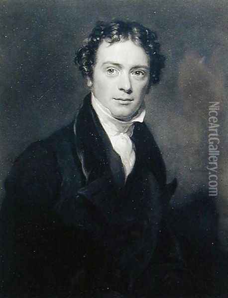 Portrait of Michael Faraday 1791-1867 engraved by Samuel Cousins 1801-87 1830 Oil Painting - Henry William Pickersgill