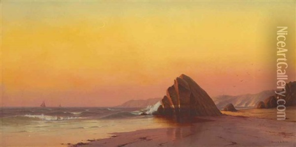 The New England Coast Oil Painting - Francis Augustus Silva