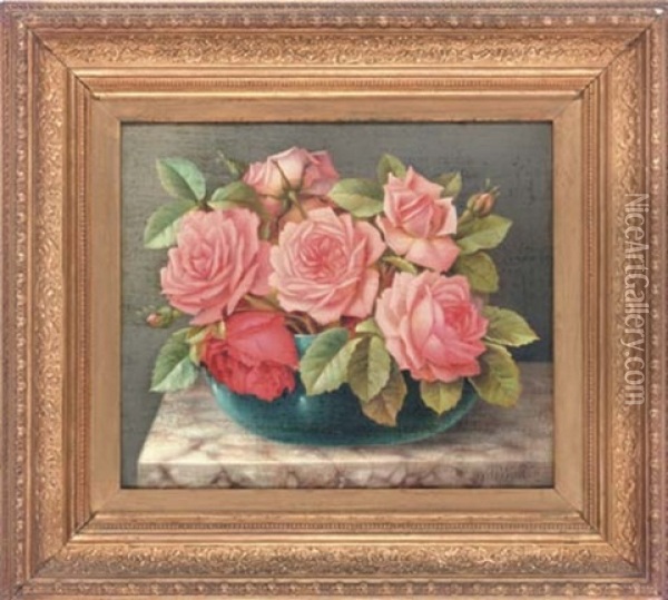 Roses Oil Painting - William Walton