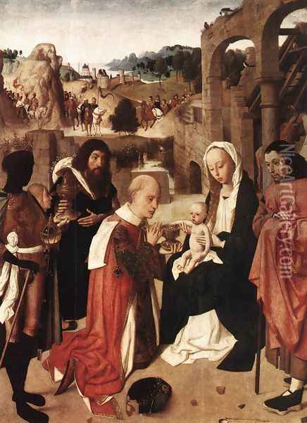 Adoration of the Kings Oil Painting - Gerrit tot Sint Jans (de Saint-Jean)