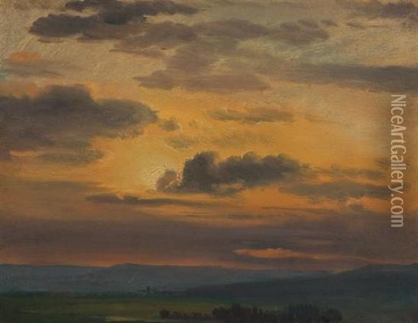 Golden Sunset Oil Painting - William Bradford
