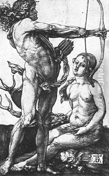 Apollo And Diana 1505 Oil Painting - Albrecht Durer