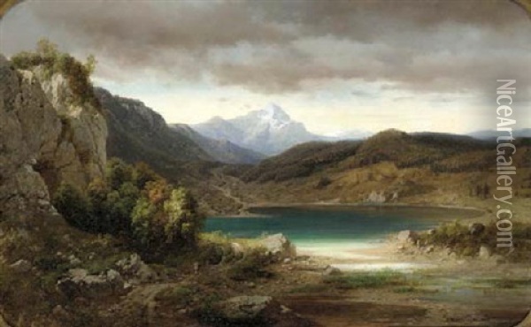 The Stormy Landscape Oil Painting - Karl Millner