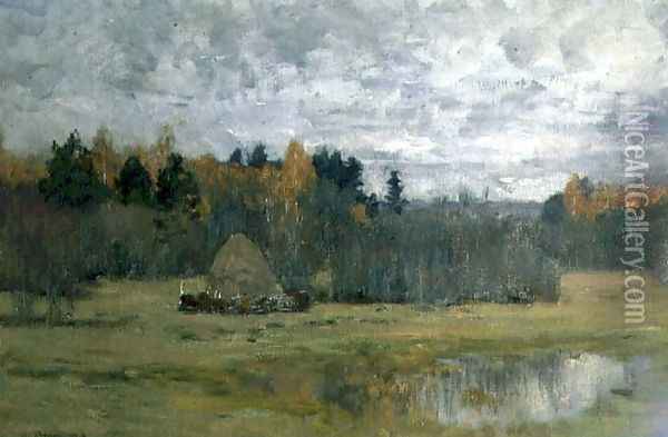 Late Autumn, 1894-98 Oil Painting - Isaak Ilyich Levitan