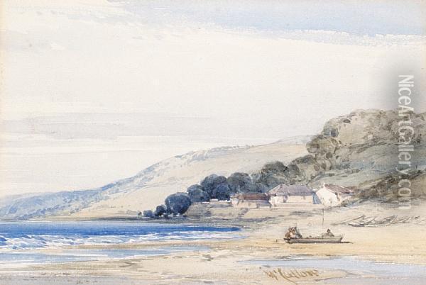 A Beach At Low Tide Oil Painting - William Callow