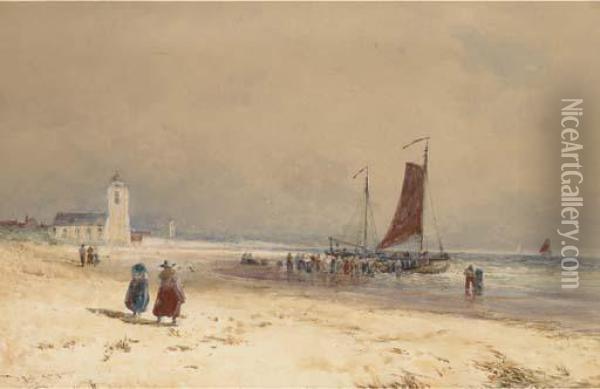 Katwijk-am-zee Oil Painting - Thomas Bush Hardy