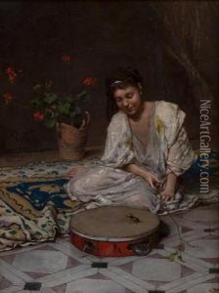 The Scarab's Serenade Oil Painting - Frederick Hendrik Kaemmerer