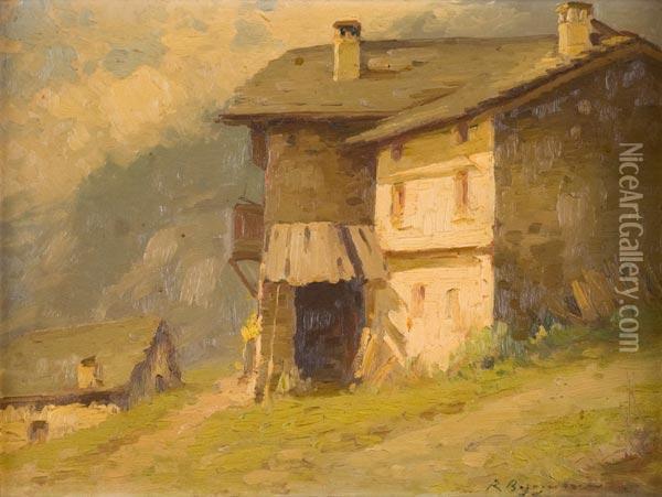 Casa In Montagna Oil Painting - Romeo Borgognoni