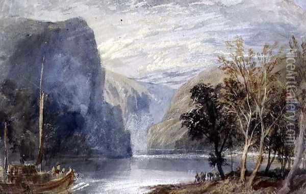 The Lorelei Rock, c.1817 Oil Painting - Joseph Mallord William Turner
