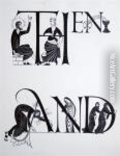 Illustrations From The Woman Of Samaria Oil Painting - Eric Gill