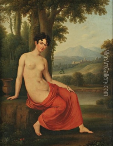 Nu De Femme Oil Painting - Robert Jacques Francois Faust Lefevre