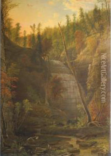 Afternoon Glow Oil Painting - Issac E. Wilbur