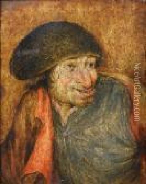 A Peasant Man Oil Painting - Pieter The Younger Brueghel