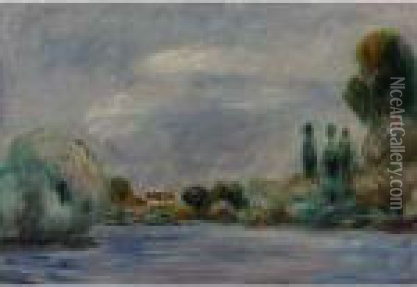 Maison Sur La Rive Oil Painting - Pierre Auguste Renoir