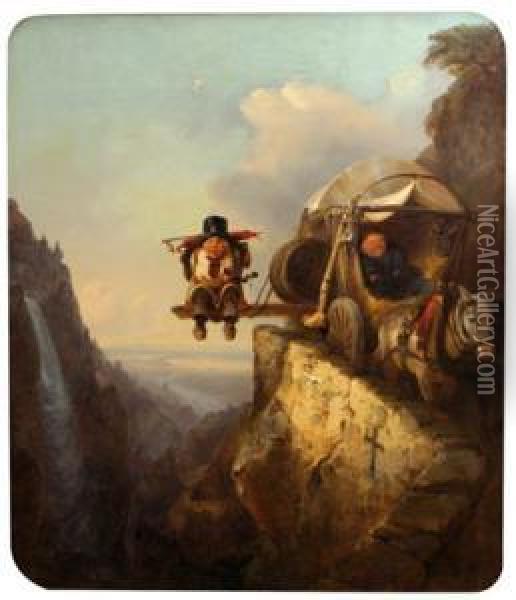 Dangerous Ride Oil Painting - Carl August Reinhardt