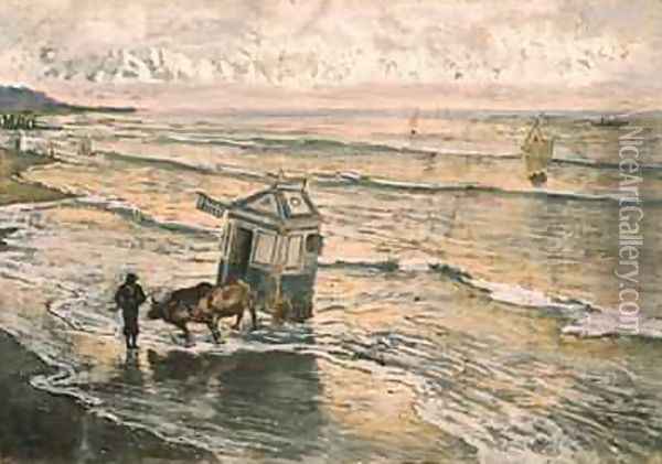 Cantabrian Sea 1912 Oil Painting - Antonio Munoz Degrain
