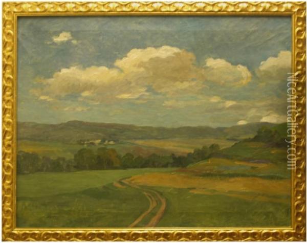 Podzimni Krajina Sfiguralni Stafazi Oil Painting - Carl Wagner