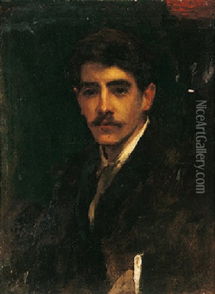 Portrait Of A Young Man Oil Painting - Walter Frederick Osborne