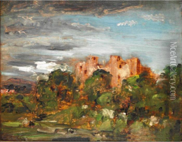 Ludlow Castle Oil Painting - Philip Wilson Steer