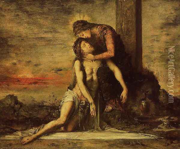 Pieta Oil Painting - Gustave Moreau