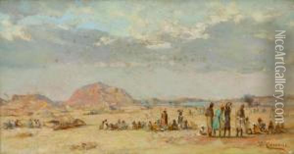 Nel Deserto Oil Painting - Ettore Cercone